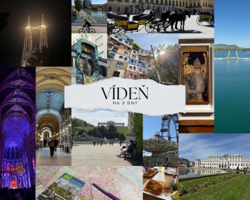 Mix autorských fotografií z výletů do Vídně – památky, parky a zážitky z e-booku 3 dny ve Vídni